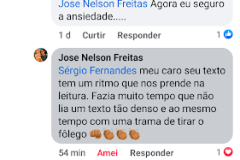 Primeiro Comentário no Facebook