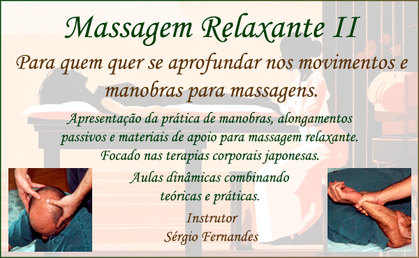 Terapias Corporais – Curso de Massagem Relaxante II